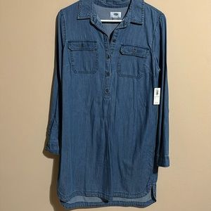 Old Navy NWT Denim Shirt Dress